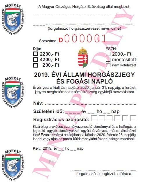 2019 ÁLLAMI JEGY